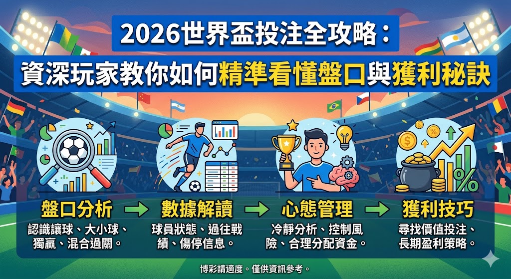 2026世界盃投注全攻略：資深玩家教你如何精準看懂盤口與獲利秘訣