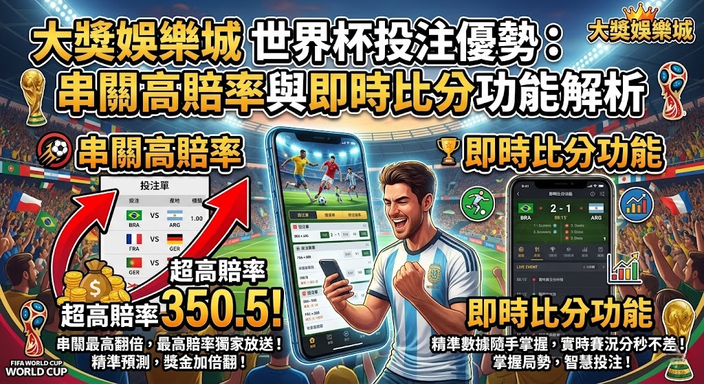 串關高賠率與即時比分功能解析