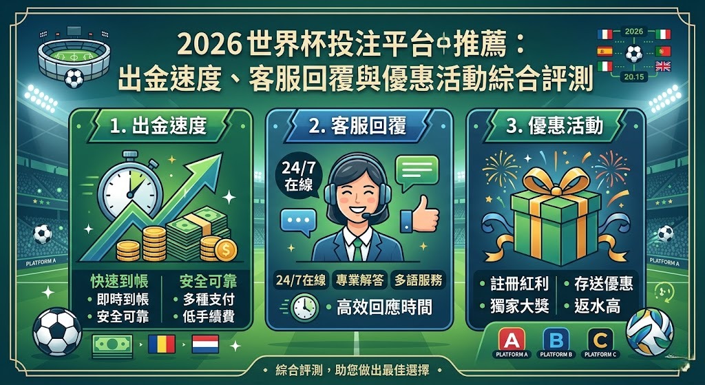 出金速度、客服回覆與優惠活動綜合評測