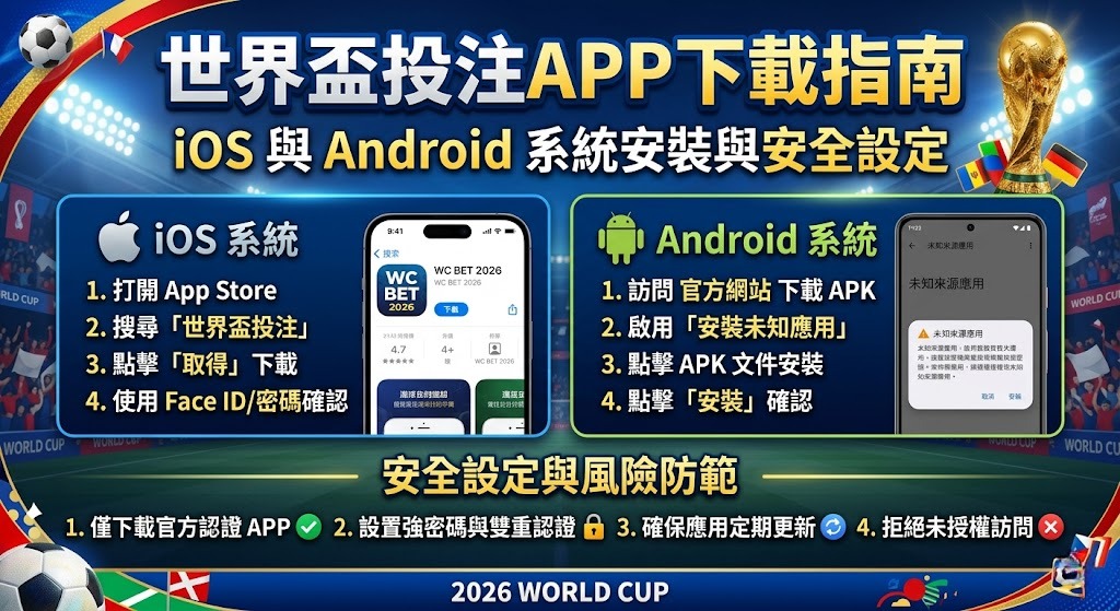 iOS與Android系統安裝與安全設定