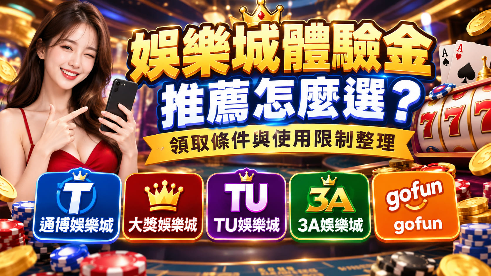 娛樂城體驗金推薦怎麼選？領取條件與使用限制整理
